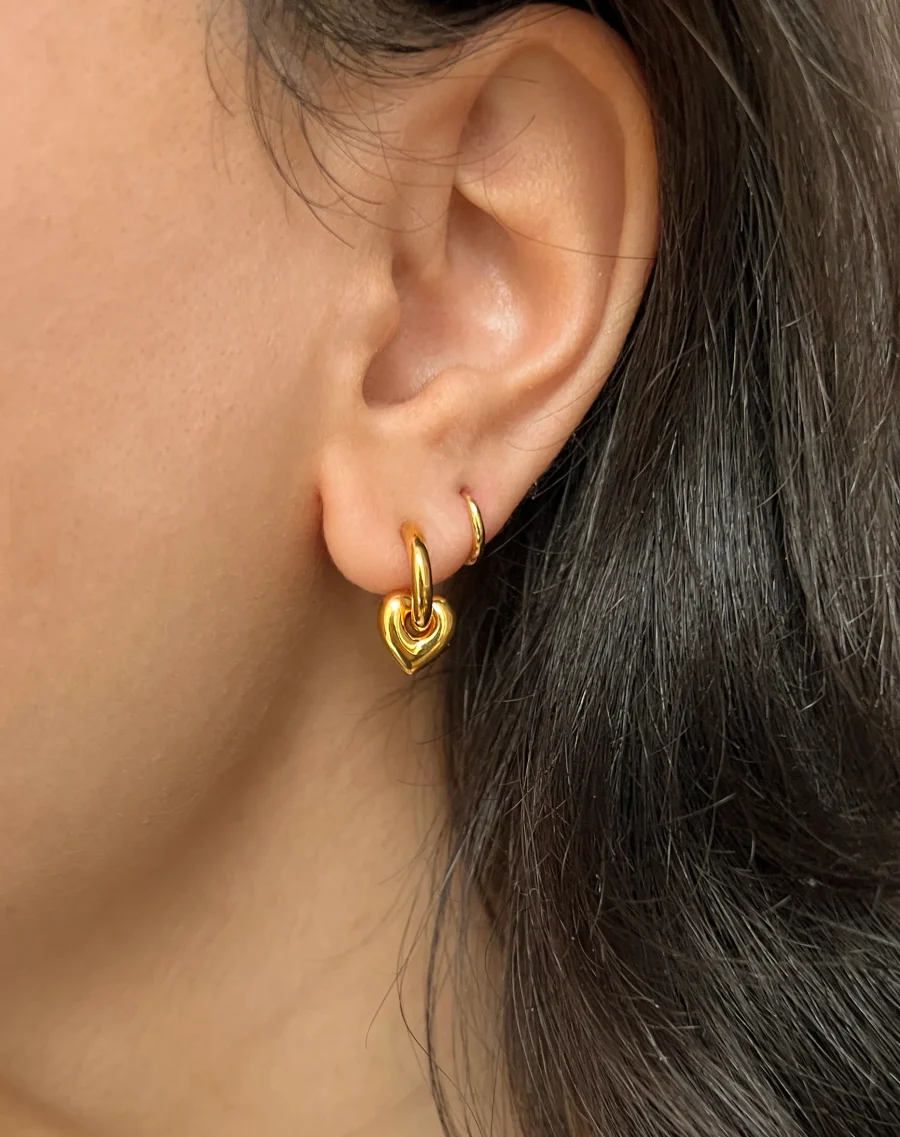 Syster P - Beloved Mini Hoop Earrings Gold - Bild 2
