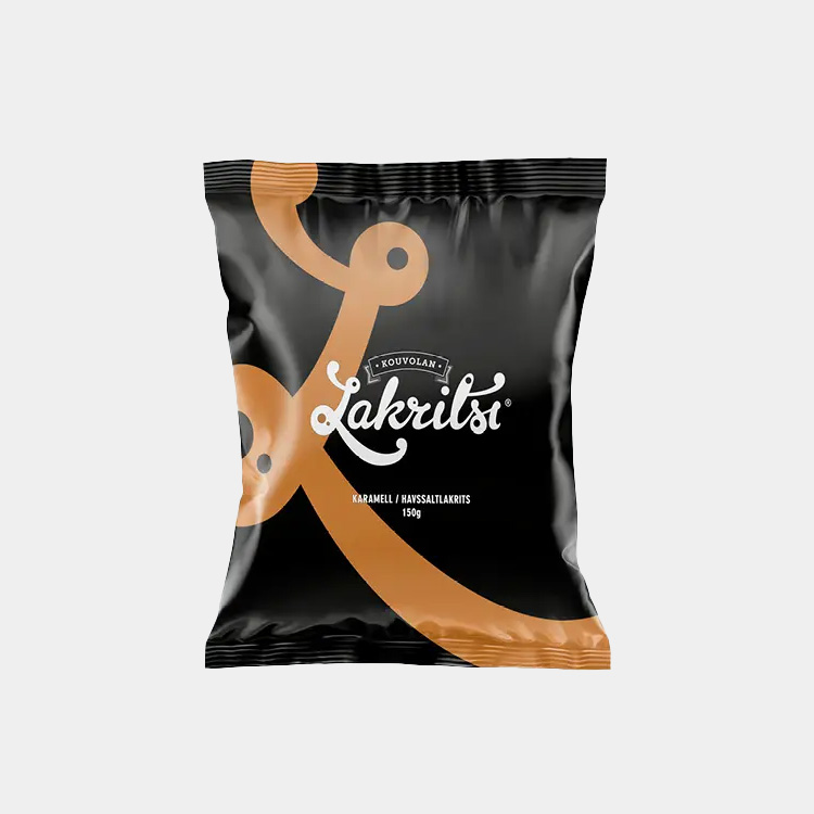 Kouvolan Lakritsi - Färsk Lakrits Karamell & Havssalt 150g