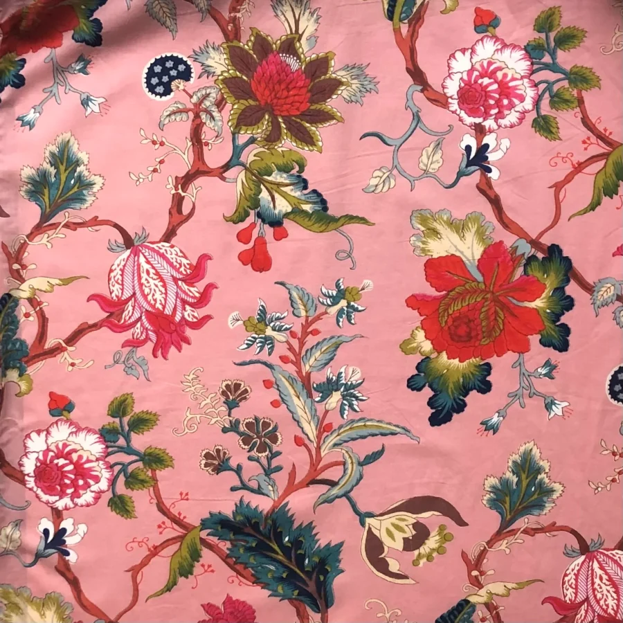 a HILL - Kimono Floradora Indian Flower Rose Pink