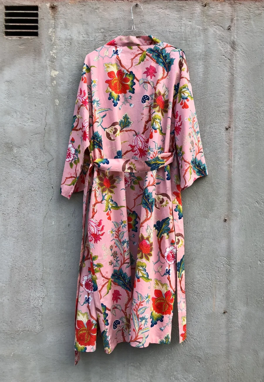 a HILL - Kimono Floradora Indian Flower Rose Pink - Bild 3