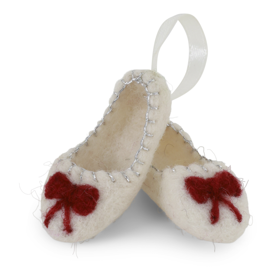 Gry & Sit - Ballerina Shoes Bow White Silver