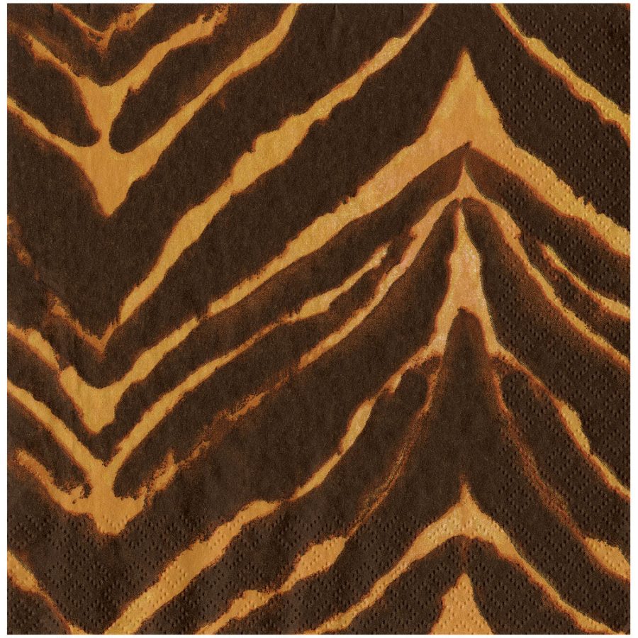 Caspari - Go Wild Brown, 40 x 40 cm