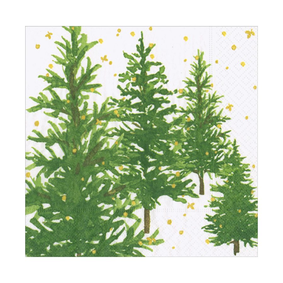 Caspari - White Christmas, 33 x 33 cm