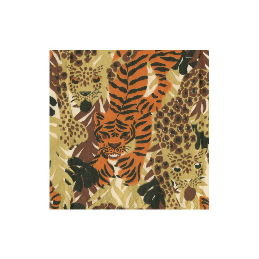 Caspari - Wild Cats, 25 x 25 cm