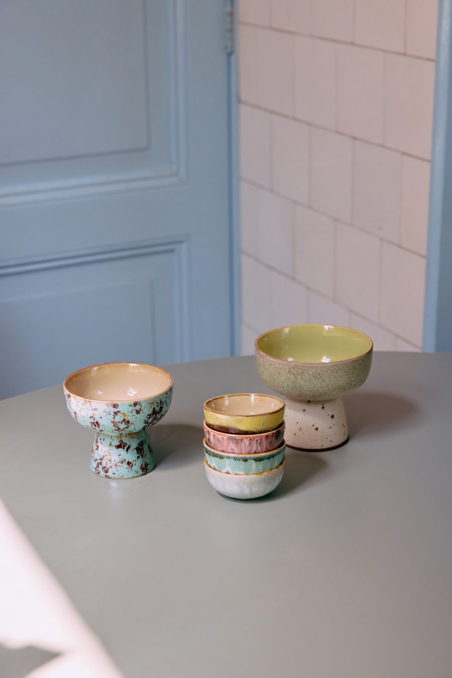 HKLIVING - 70s Ceramics XS bowls 4-pack, Modernist - Bild 3
