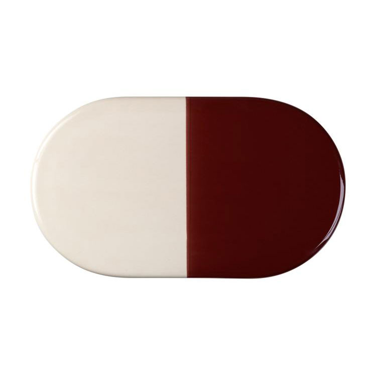 Bergs Potter - Underlägg Ovalt Nuna Deep Burgundy