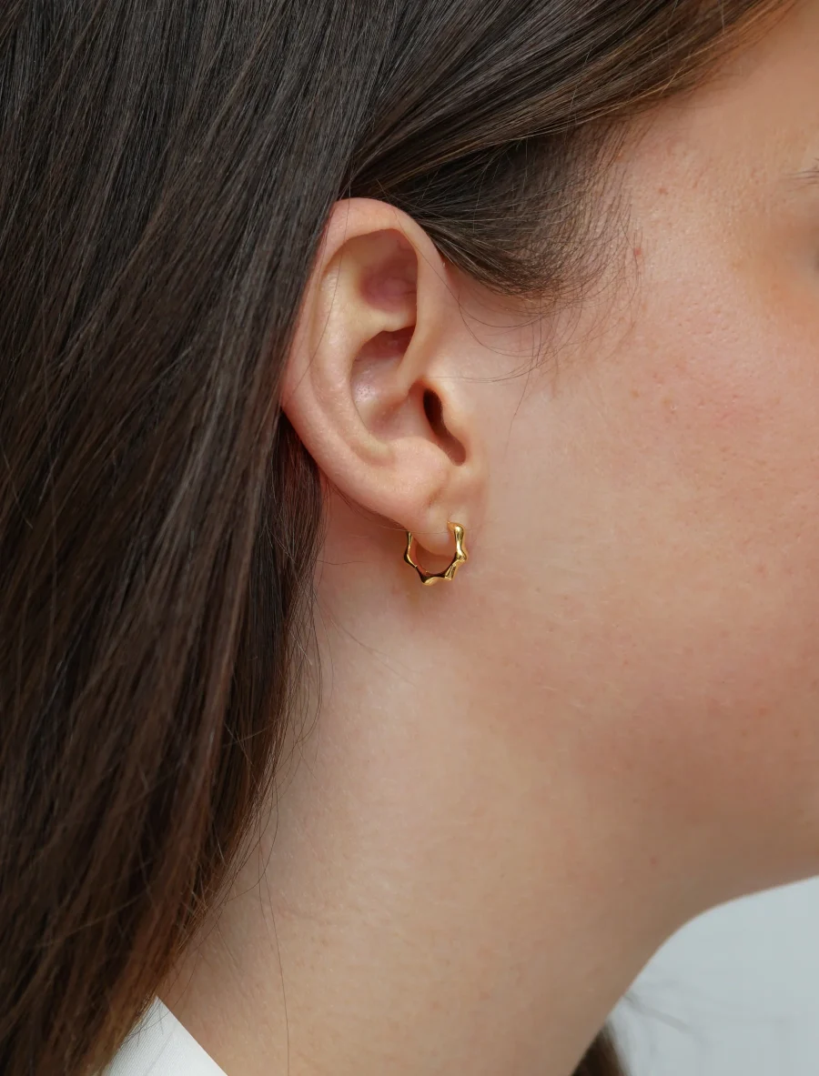 Syster P - Florentina Small Hoops Guld - Bild 2