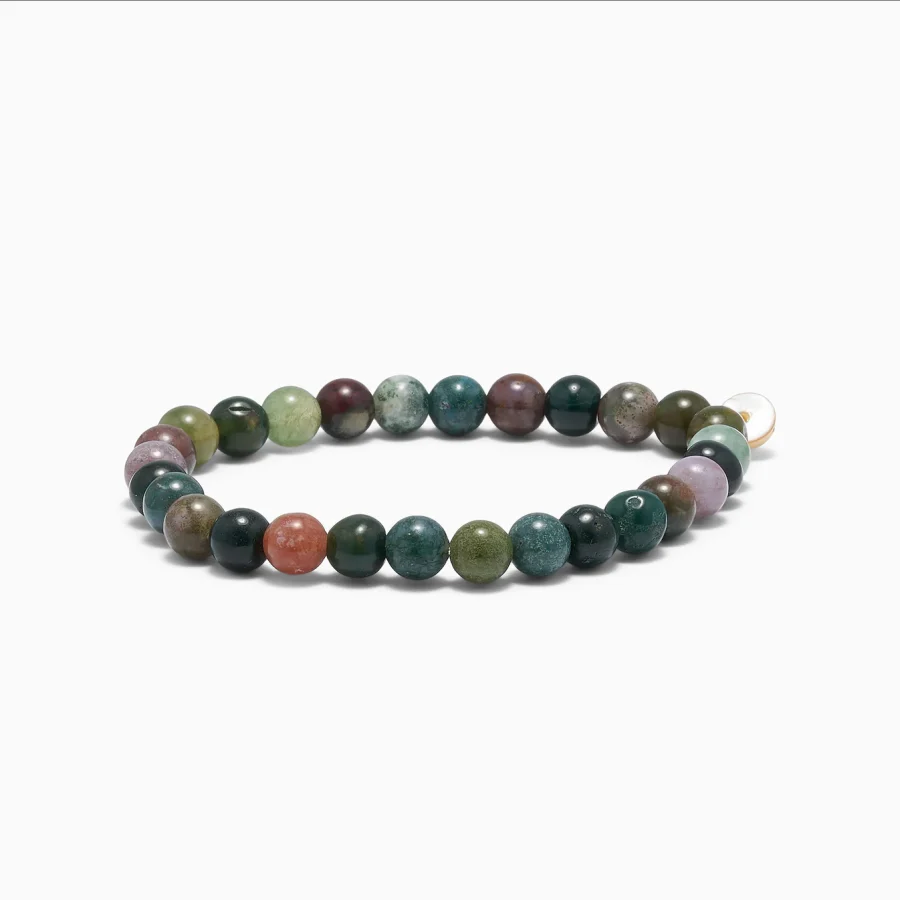Soï - Armband Strength, Indian Agate 6mm