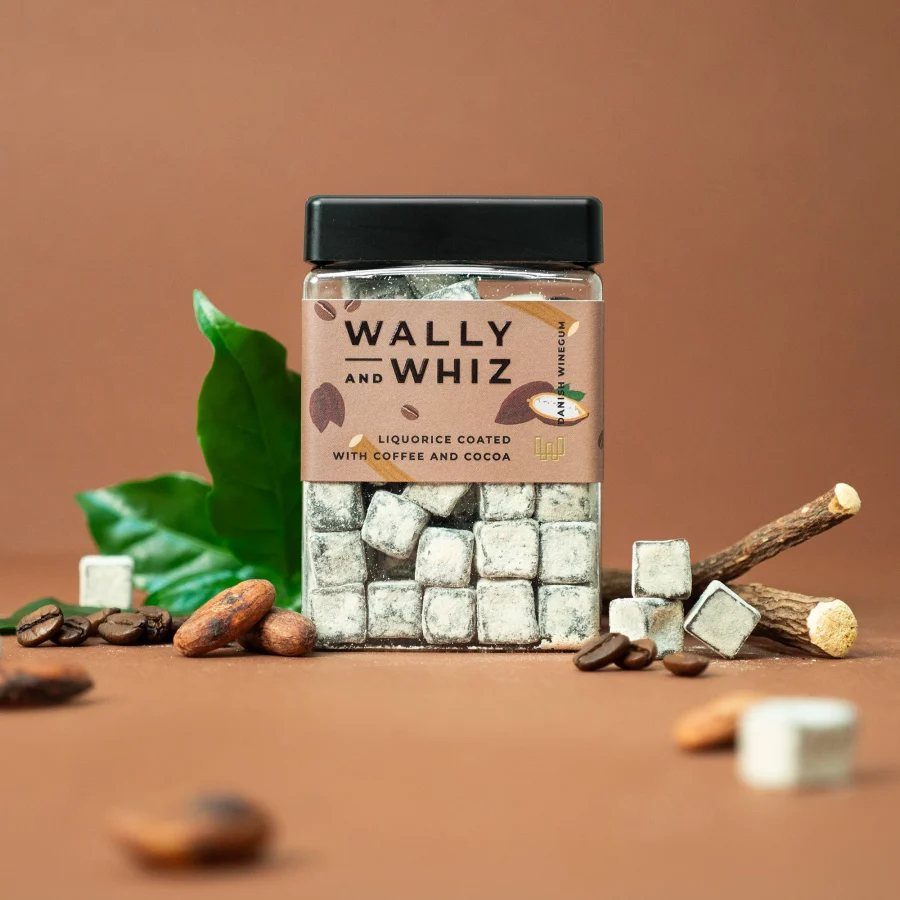 Wally and Whiz - Liquorice Coated Coated with Coffee and Cocoa 240g