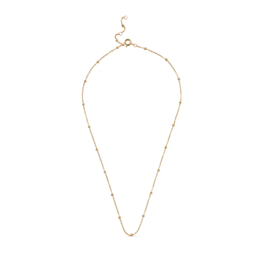 Enamel Copenhagen - Halsband Beaded Chain, Guld - Bild 3