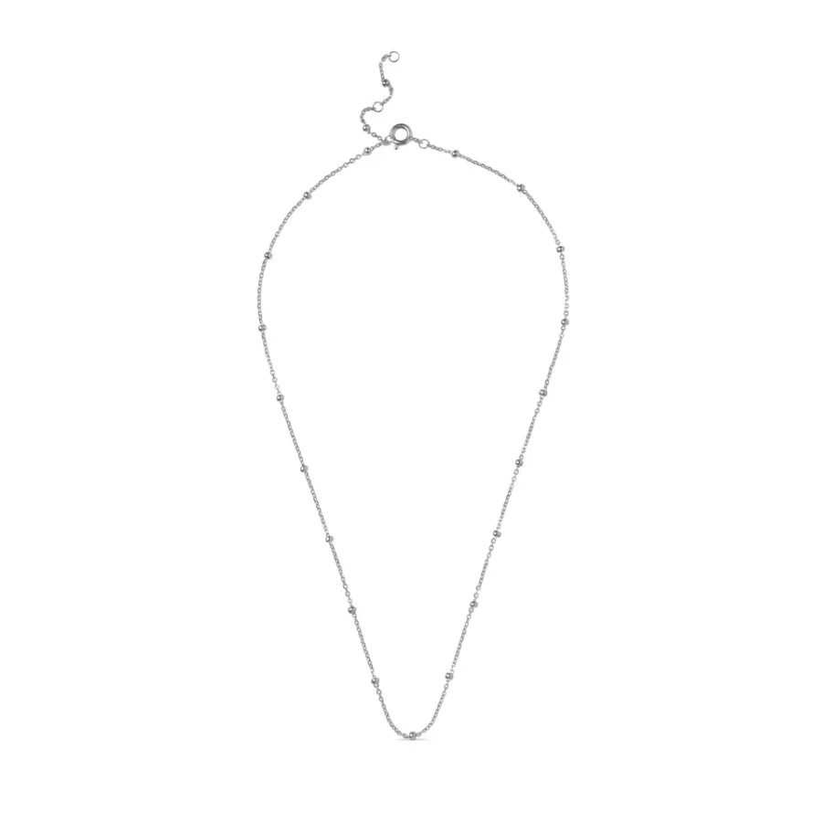 Enamel Copenhagen - Halsband Beaded Chain, Silver - Bild 3
