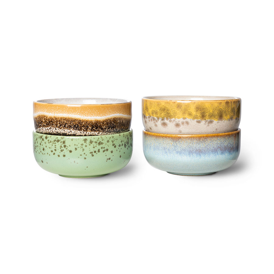 HKLIVING - 70s Ceramics XS bowls 4-pack, Castor