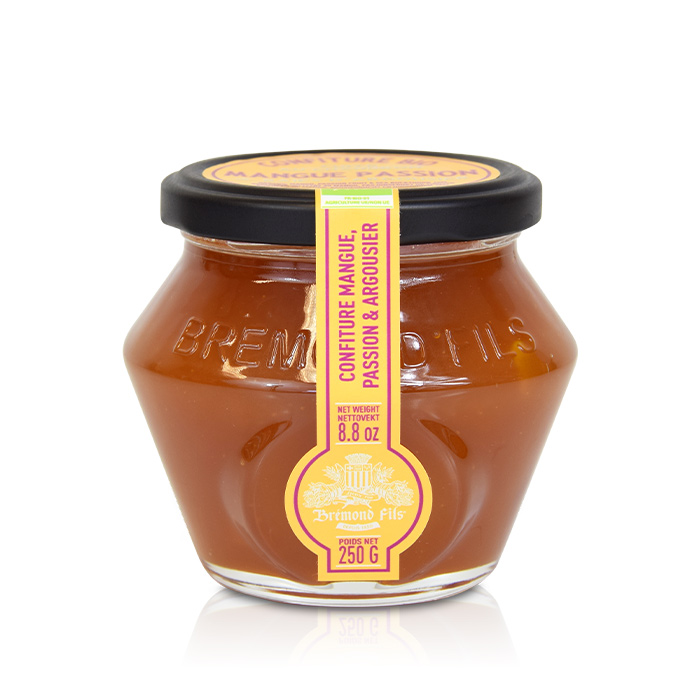 Maison Brémond - Ekologisk sylt med Mango, Passionsfrukt & Havtorn 250g