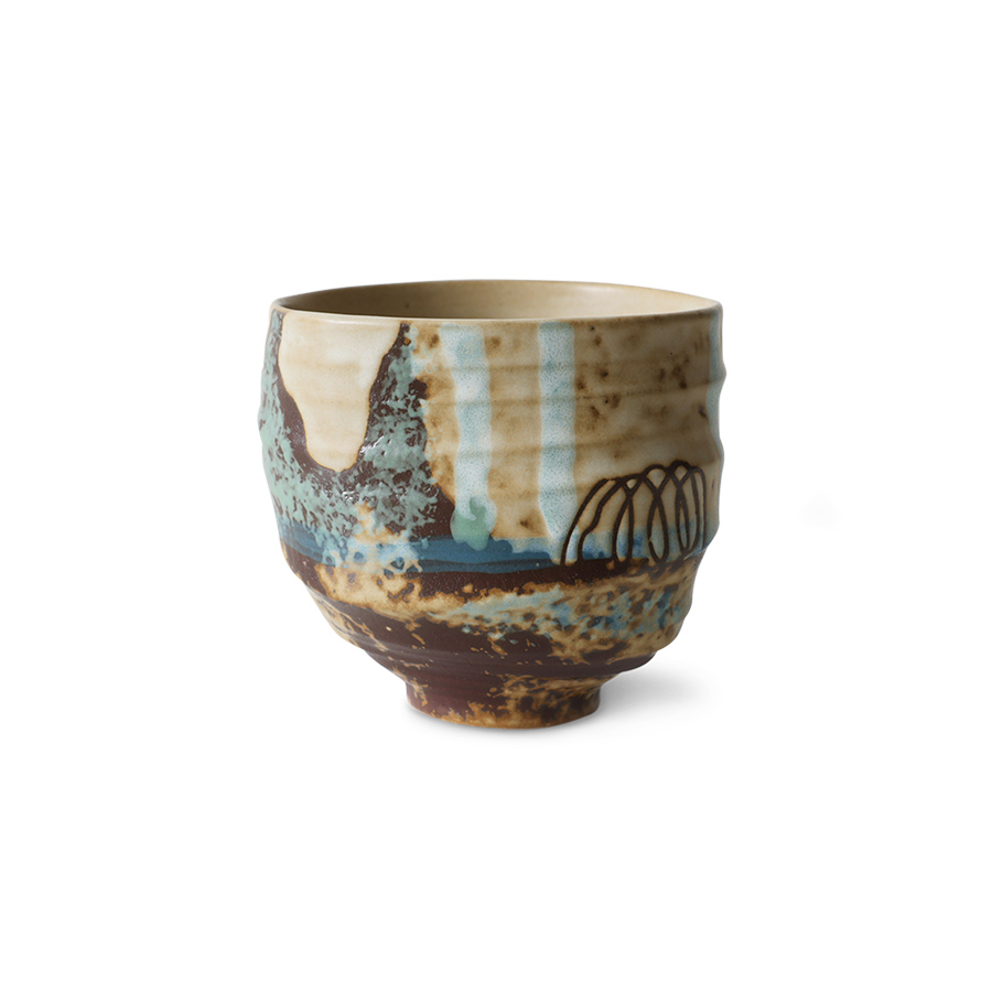 HKLIVING - Artist Ceramics Mugg, Scratched