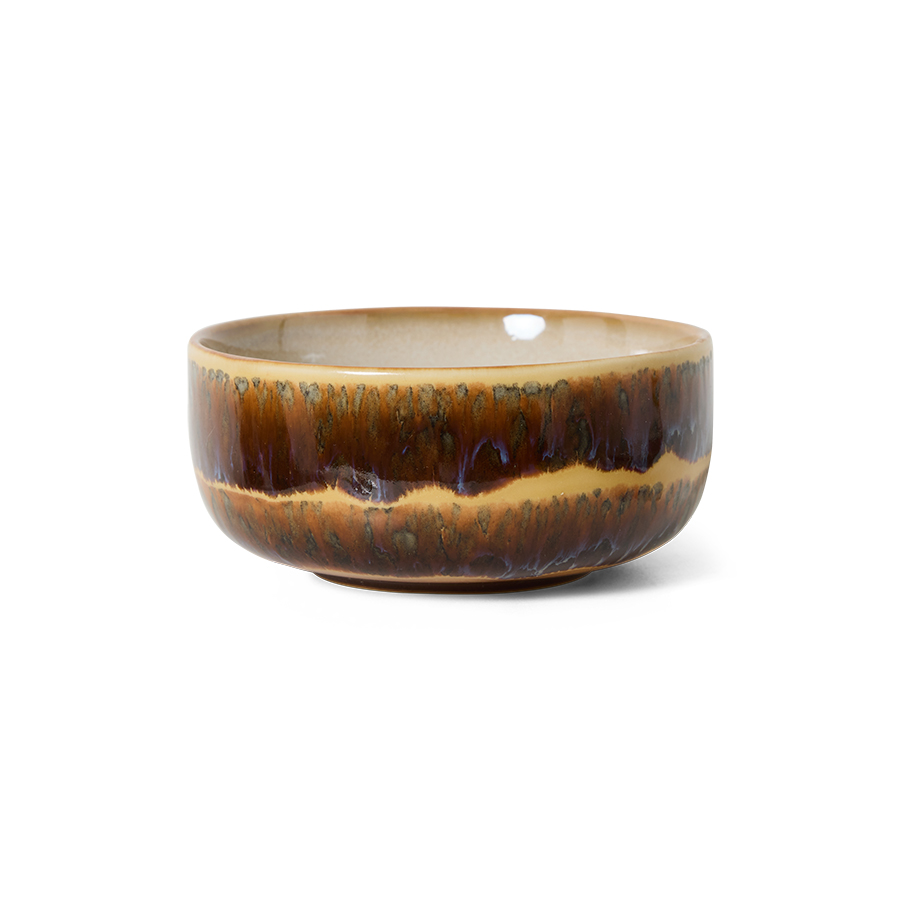 HKLIVING - 70s Ceramics Dessert Bowl, Cliffs