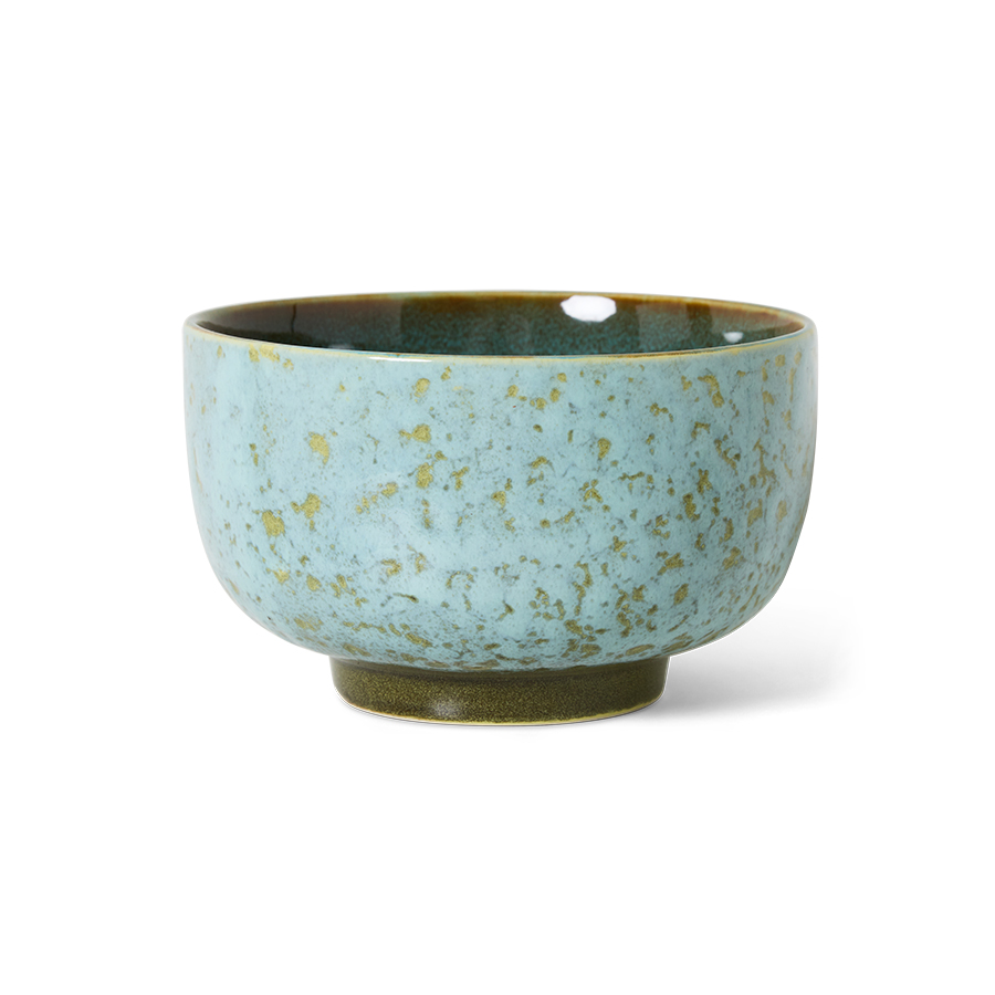 HKLIVING - 70s Ceramics Noodle Bowl, Verdigris