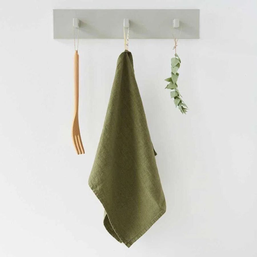 Linen Tales – Kökshandduk 45×65 cm Martini Olive