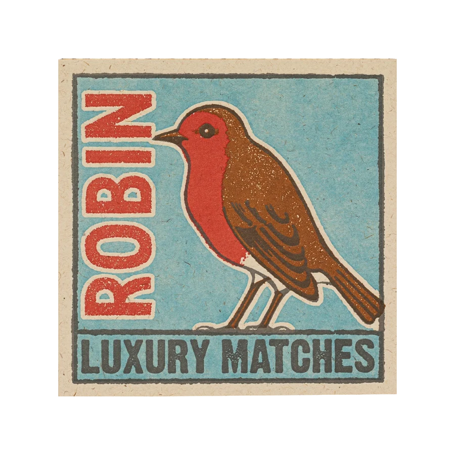 Archivist Gallery - Tändsticksask The Robin