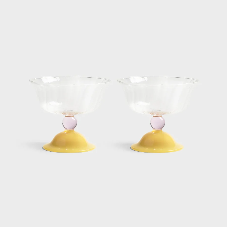 &klevering - Coupe Tulip Set of 2, Caramel