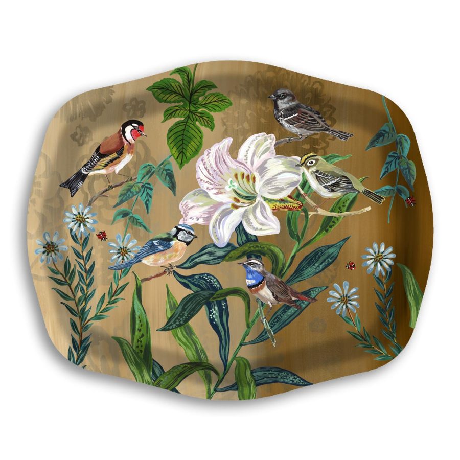 Avenida Home - Bricka Birds Brown Party