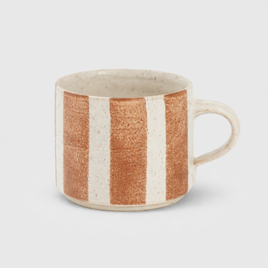 Paradisverkstaden - Tekopp Öland Bredrandig Havre/Brun