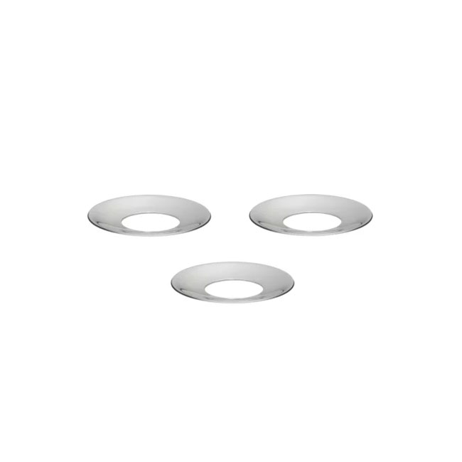 Stoff - Nagel Ljusmanschett 3-pack Krom