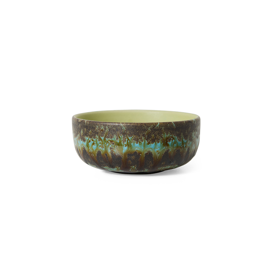 HKLIVING - 70s Ceramics Tapas Bowl, Fern