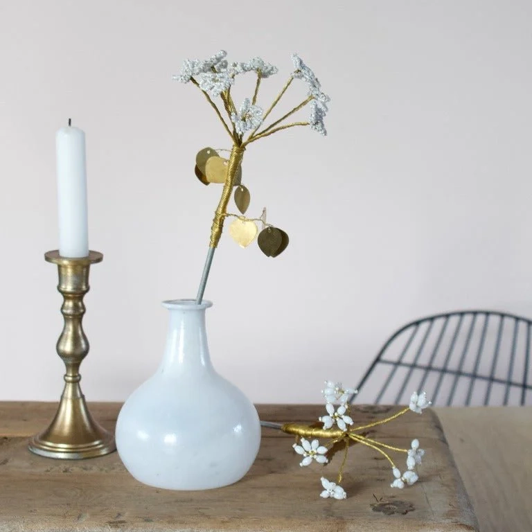 De Weldaad - Flower of White Beads