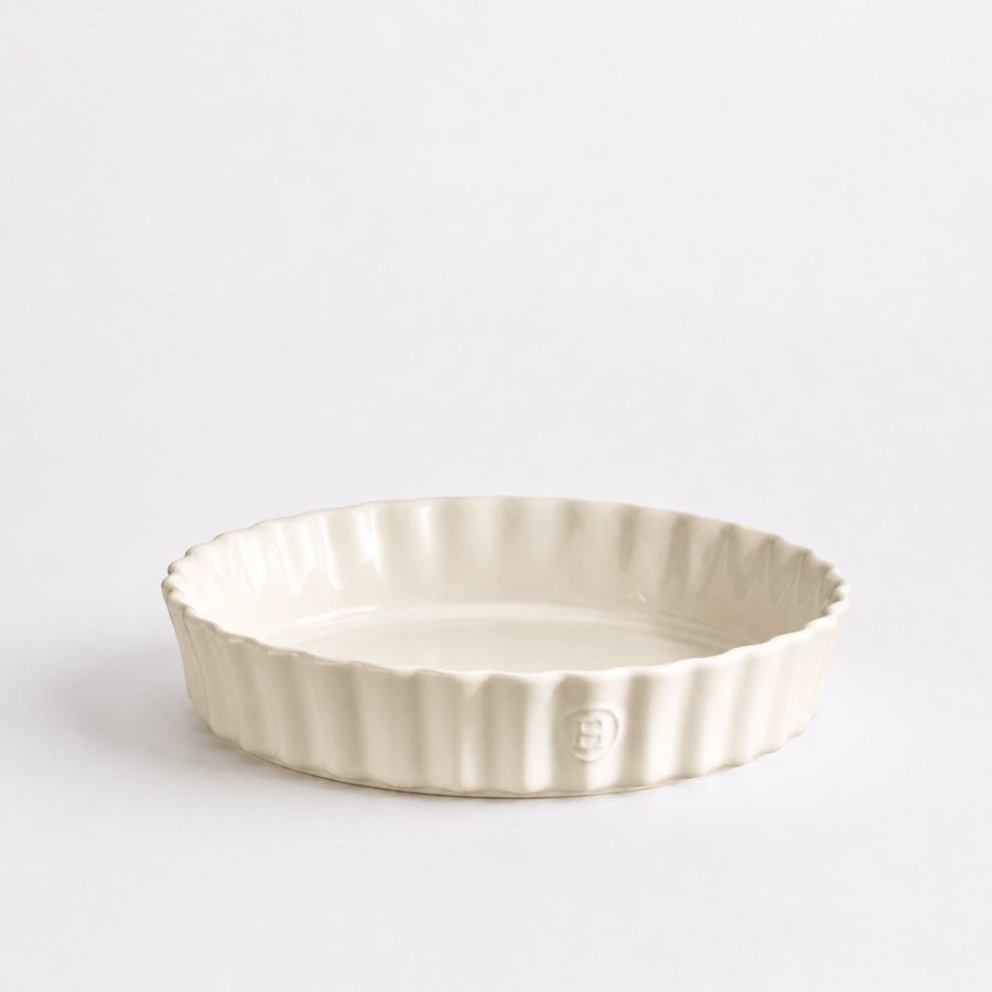 Emile Henry - Pajform 24 cm Cream