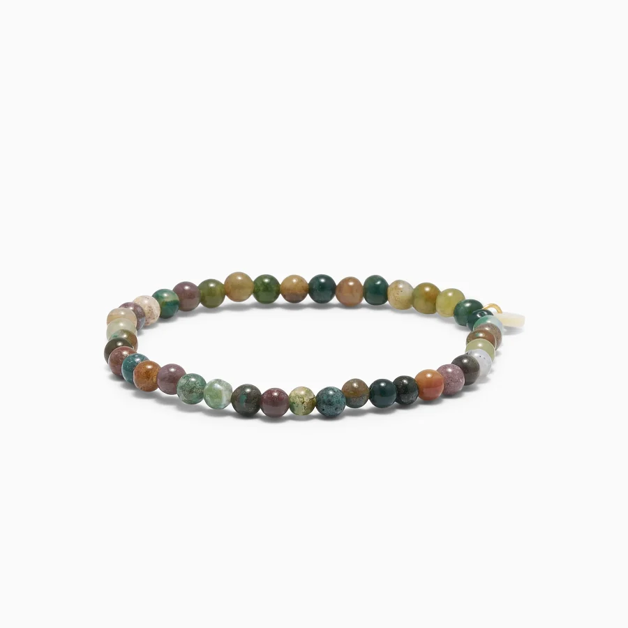 Soï - Armband Strength, Indian Agate 4mm