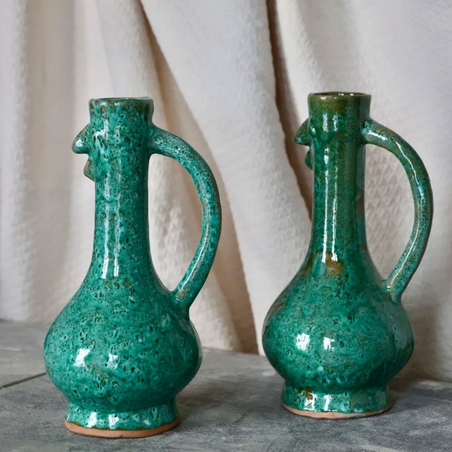 La Soufflerie - Karaff Poule Vert Tacheté