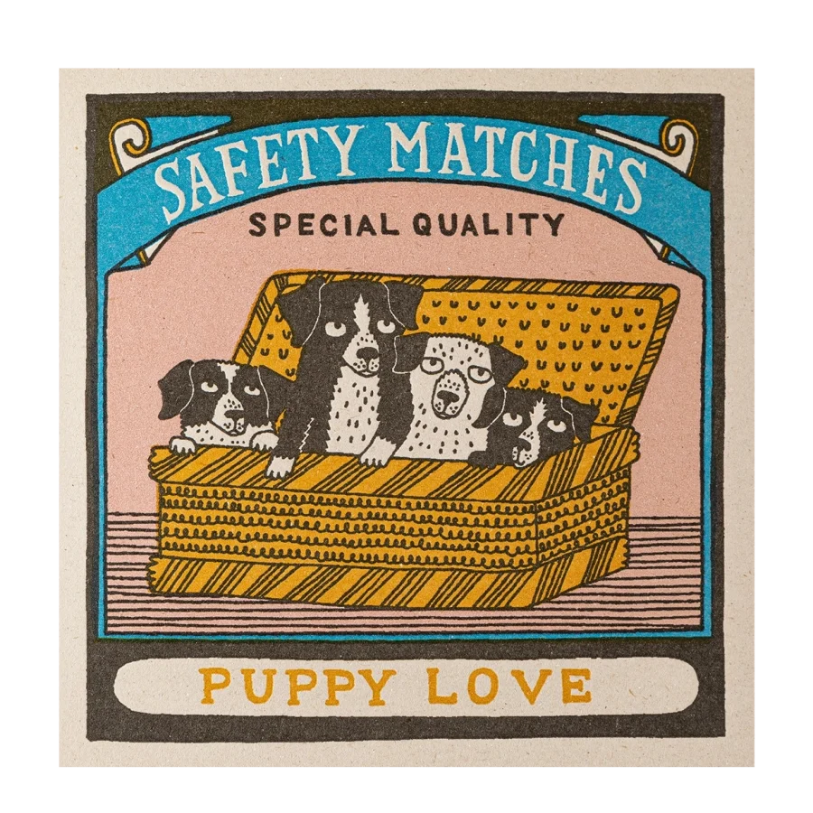 Archivist Gallery - Tändsticksask Puppy Love