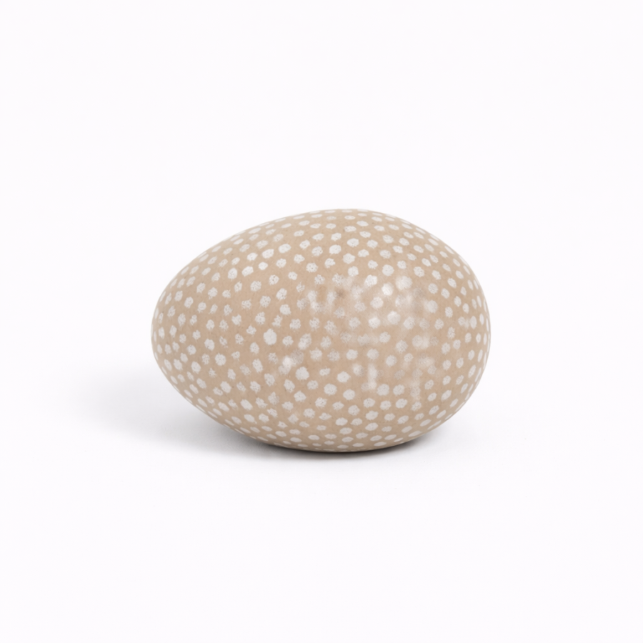 Paradisverkstaden - Ägg Mini Prick Mocca/Vit