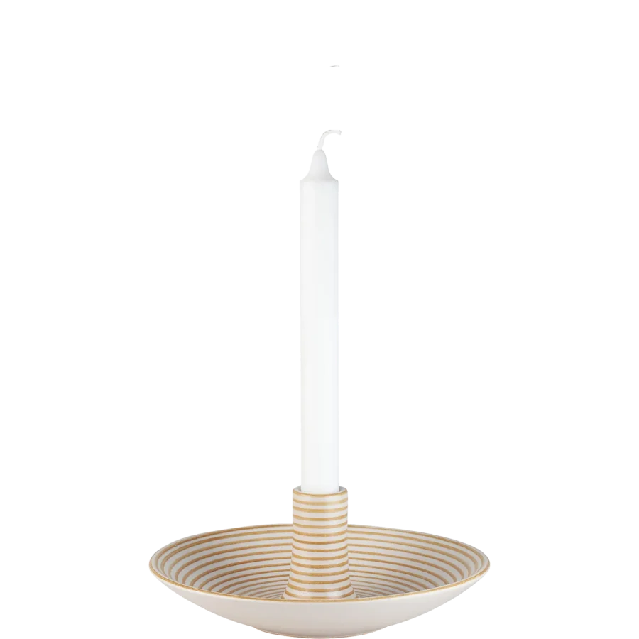 Paradisverkstaden - Ljusfat Litet Vit/Ockra