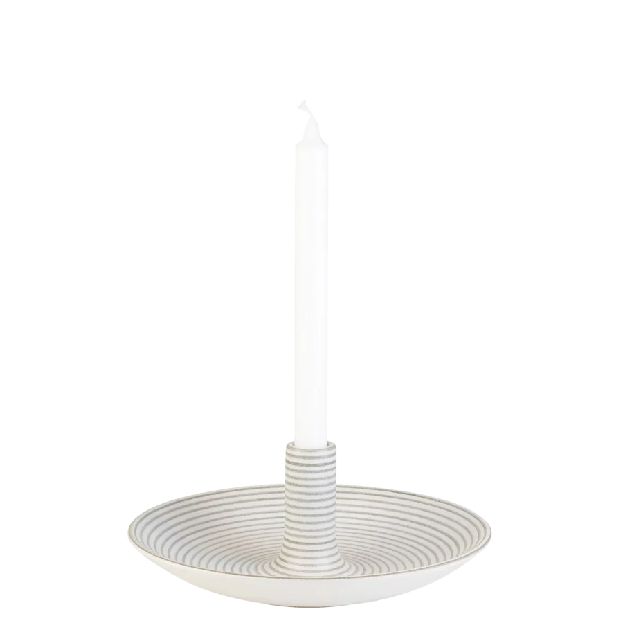 Paradisverkstaden - Ljusfat Stort Vit/Hampa