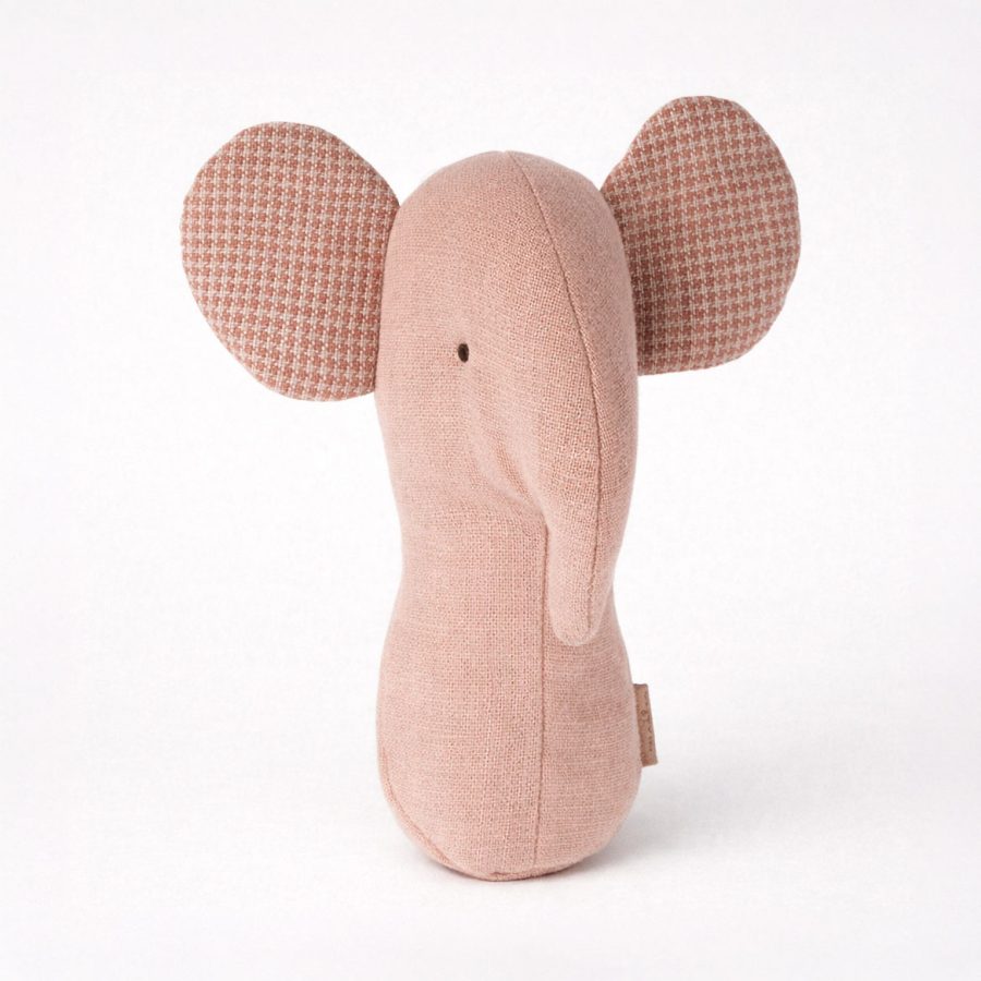 Maileg - Lullaby Friends Elephant rattle Rose