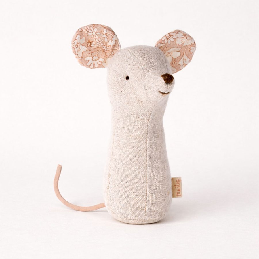 Maileg - Lullaby Friends Mouse rattle Nature