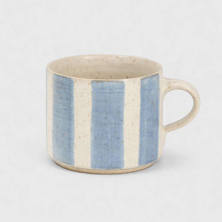 Paradisverkstaden - Tekopp Öland Bredrandig Havre/Blå