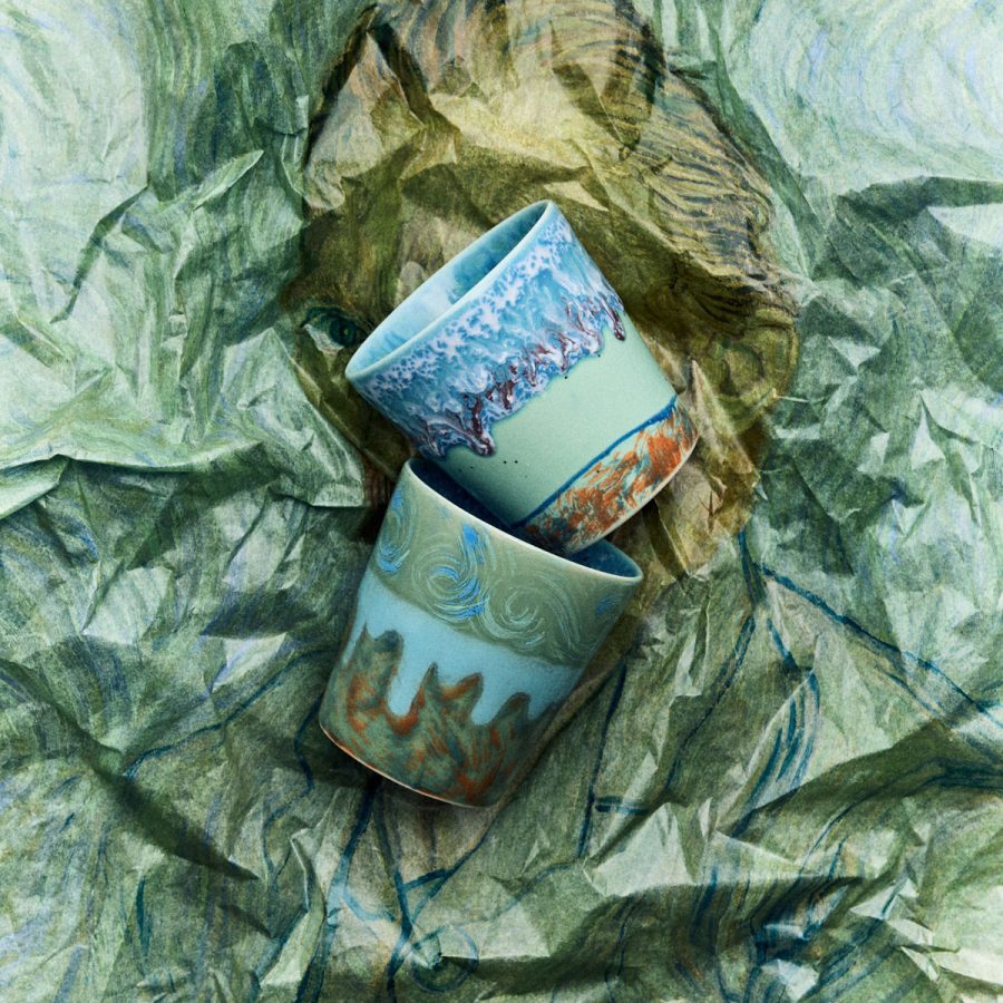 HKLIVING - 70s Ceramics Van Gogh Self Portrait Muggar 2-pack