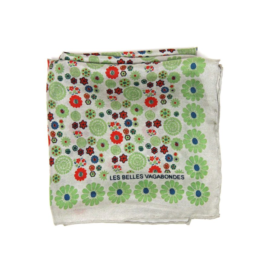 Les Belles Vagabondes - Scarf Mini Hanami Vert