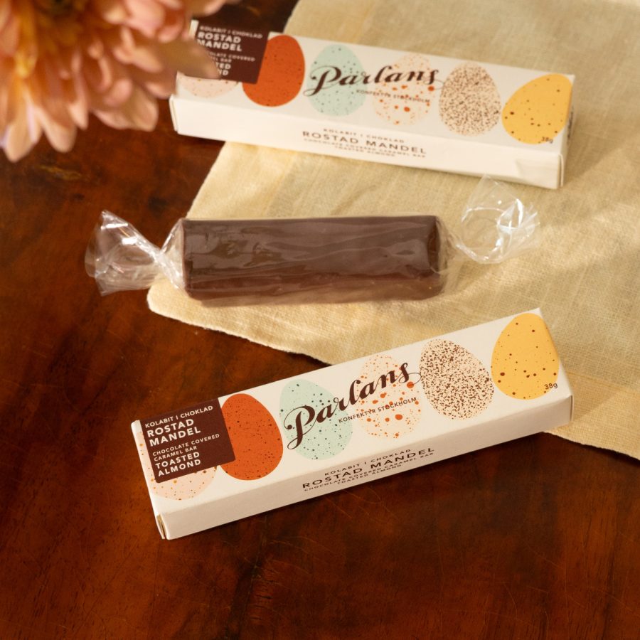 Pärlans - Kolabit i choklad ROSTAD MANDEL 38g