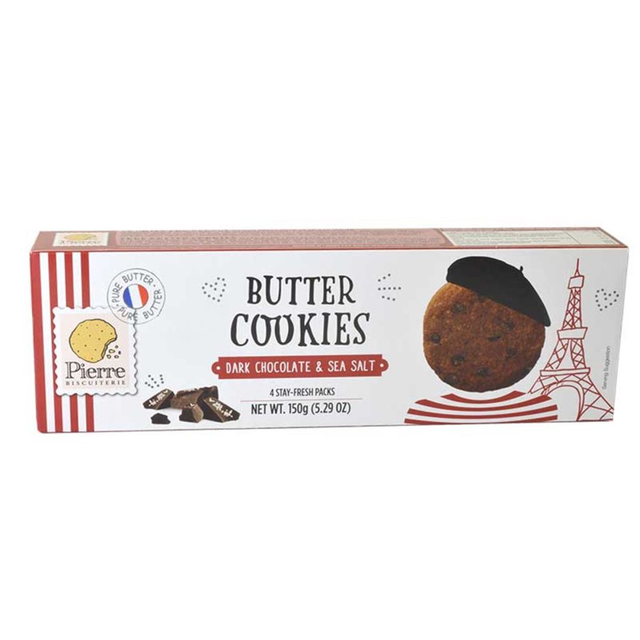 Pierre Biscuterie - Shortbread med mörk choklad & havssalt