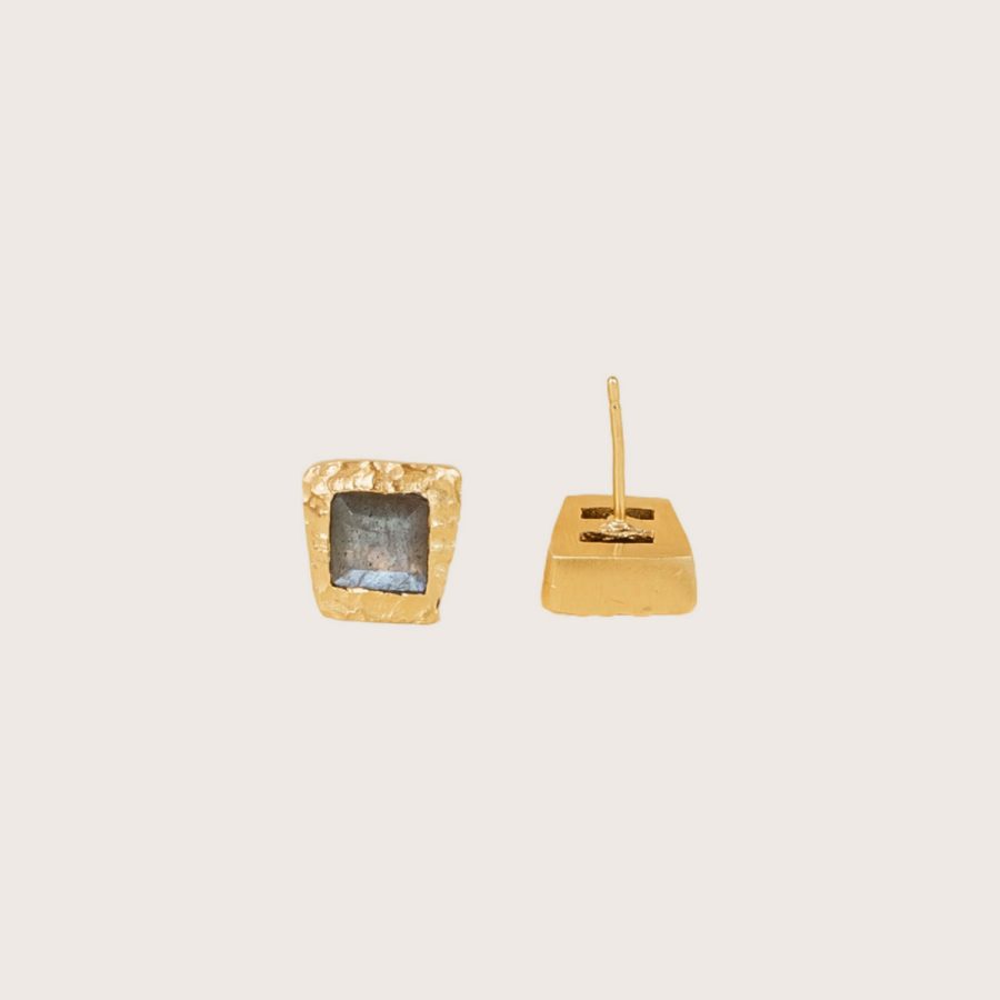 ShanShan - Örhängen Studs Solis Labradorite