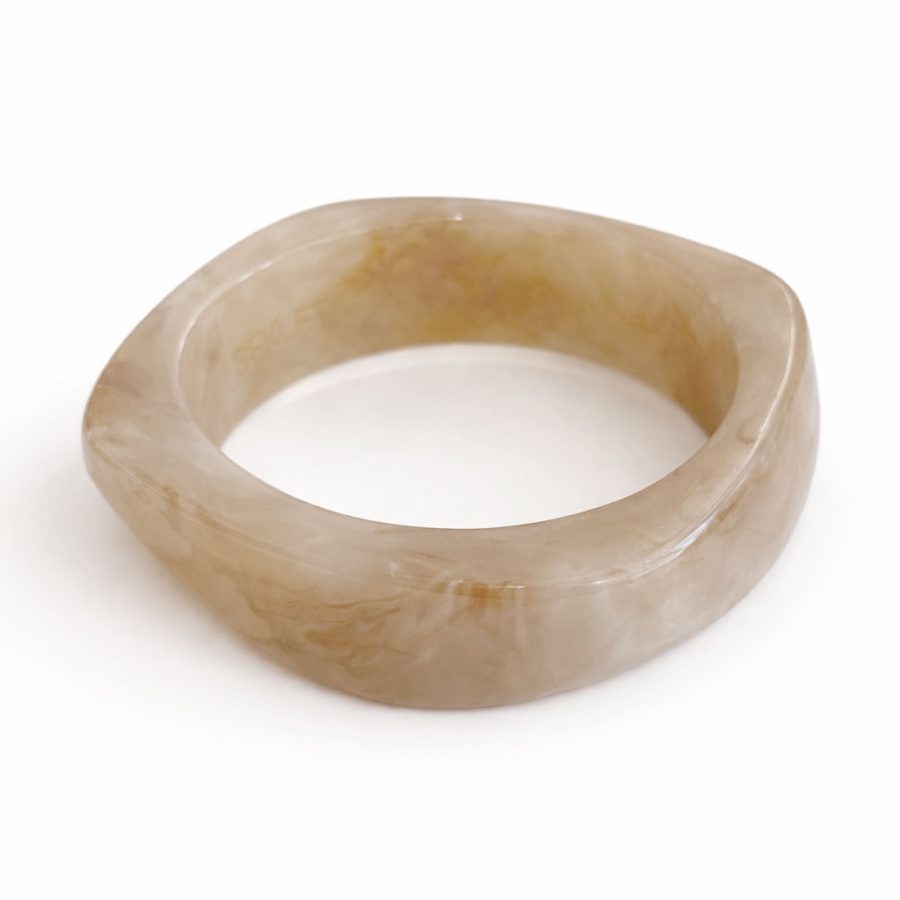 Square Bangle Ivory