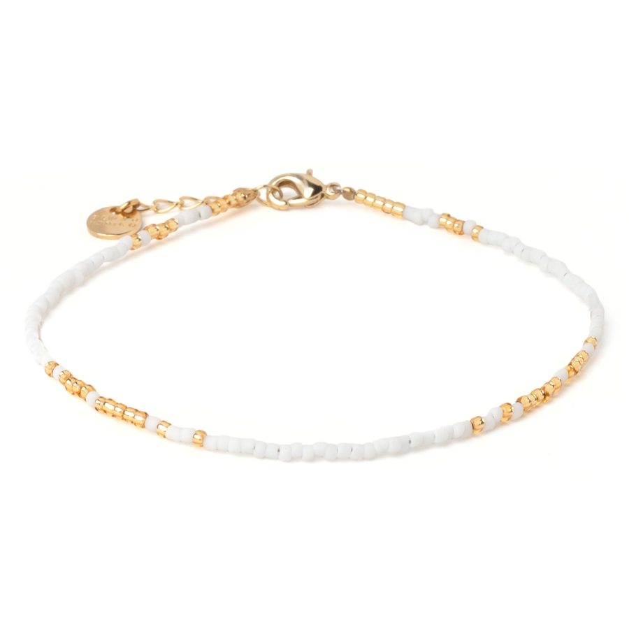 Blush Indigo - Armband Be Blush Frosted White