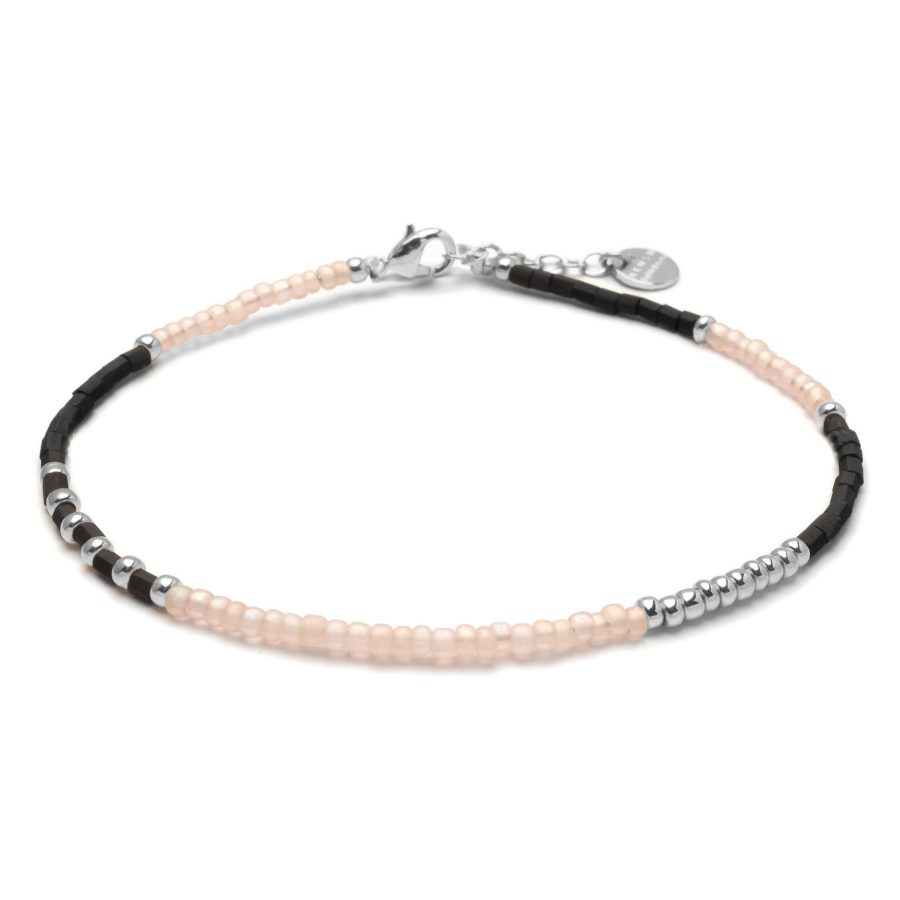 Blush Indigo - Armband Amalfi Black Velvet Silver
