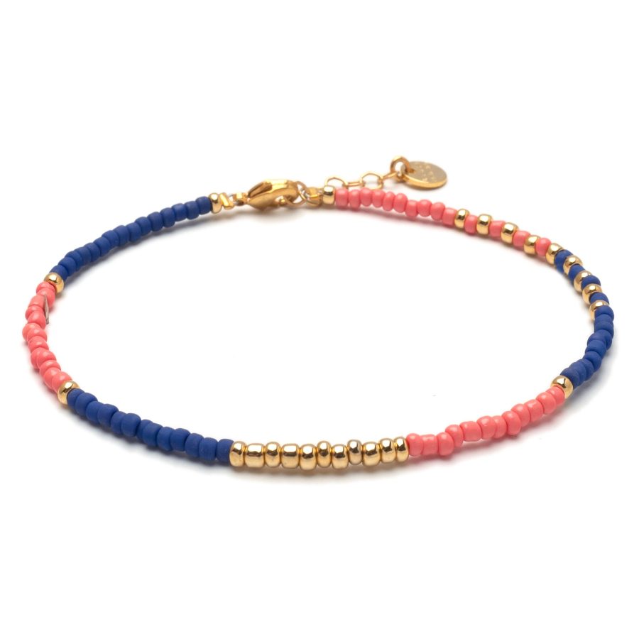Blush Indigo - Armband Amalfi Coral Indigo