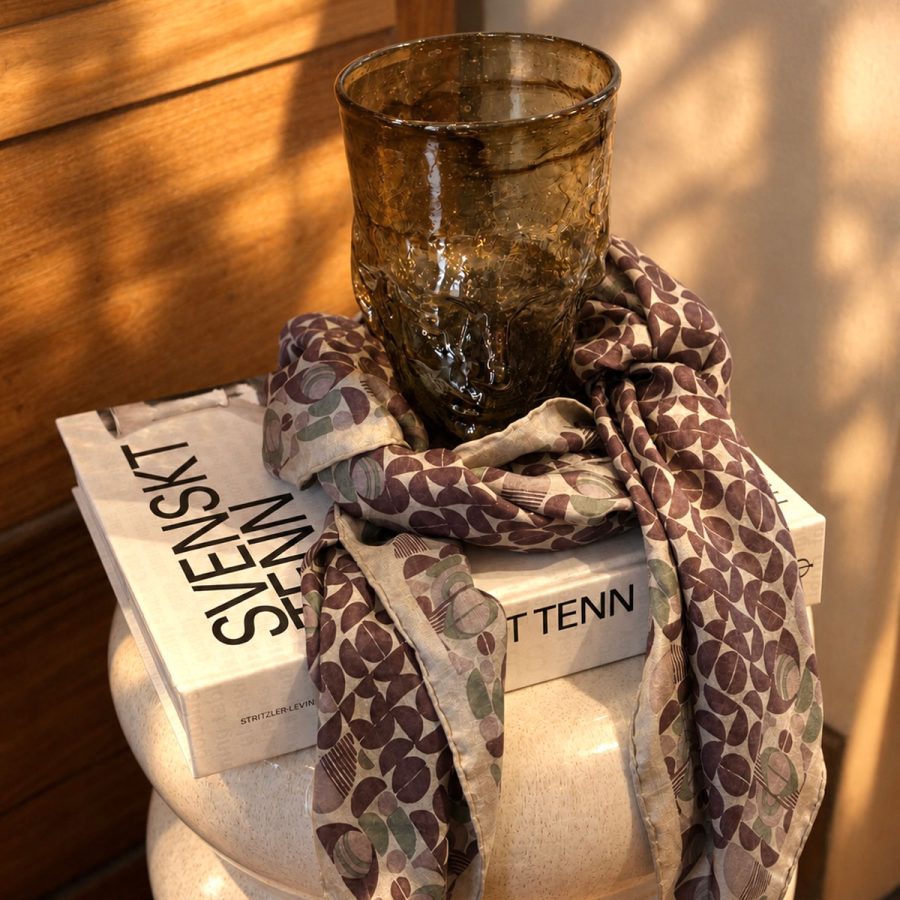 Les Belles Vagabondes - Scarf Siden Performance Prune Purple