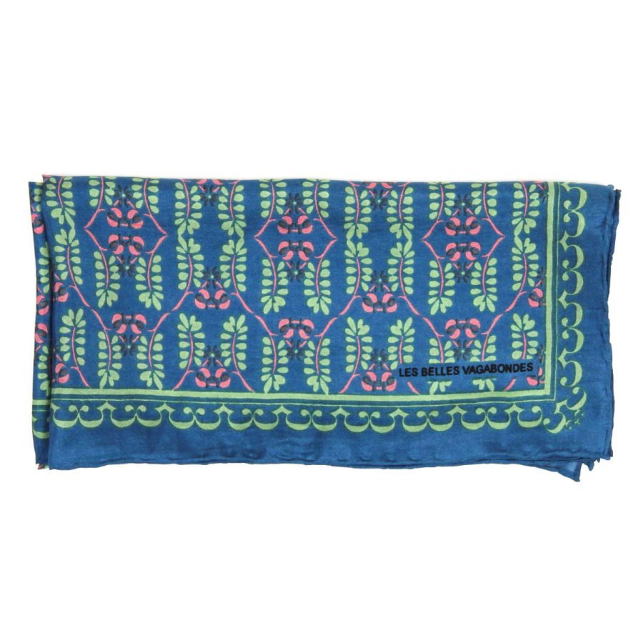 Les Belles Vagabondes - Scarf Mini Albertine Bleu