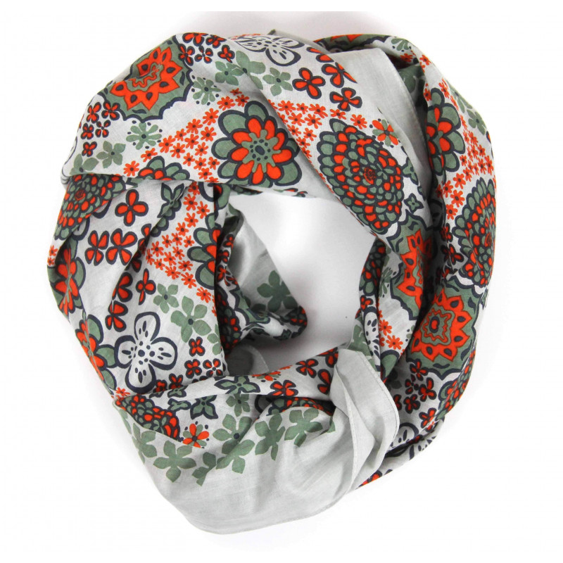 Les Belles Vagabondes - Bomullsscarf Hawai Orange